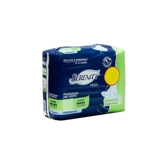 Serenity Light Men Super – 10 assorbenti per incontinenza per uomo