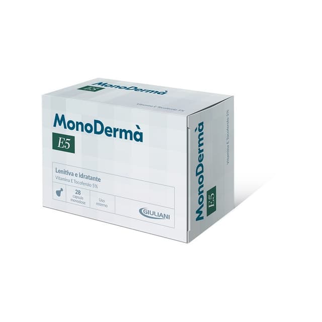 Monoderma E5 Vitamina E 5% – 28 capsule monodose per la Cura della Pelle