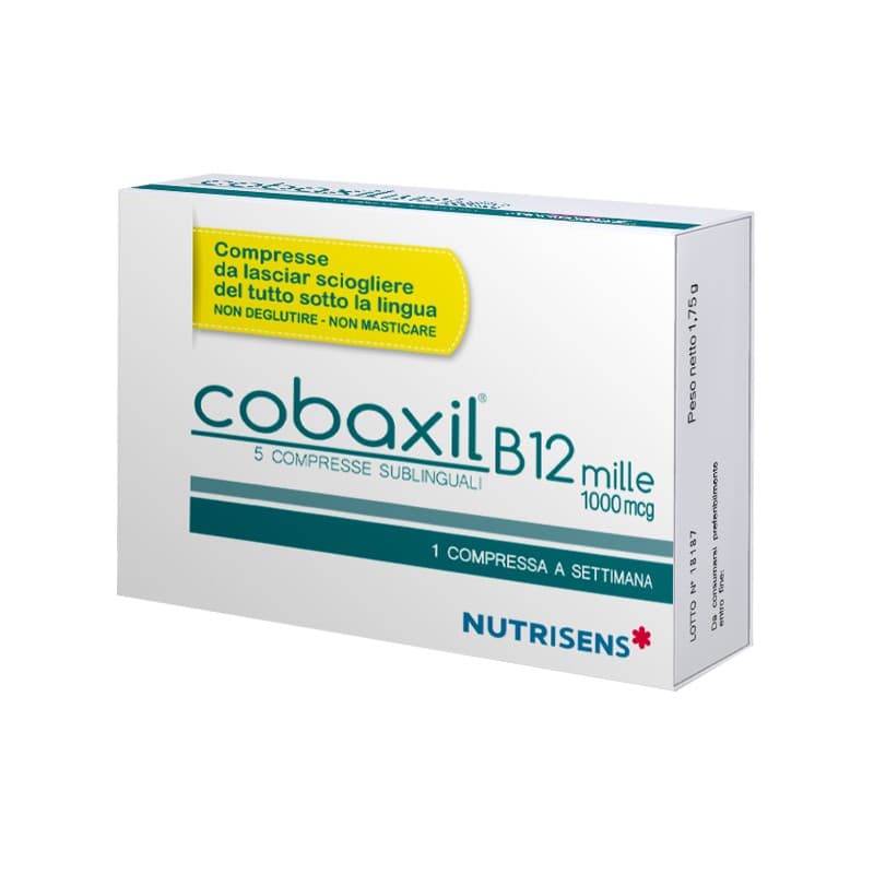 Cobaxil B12 Mille – 5 compresse sublinguali con vitamina B12