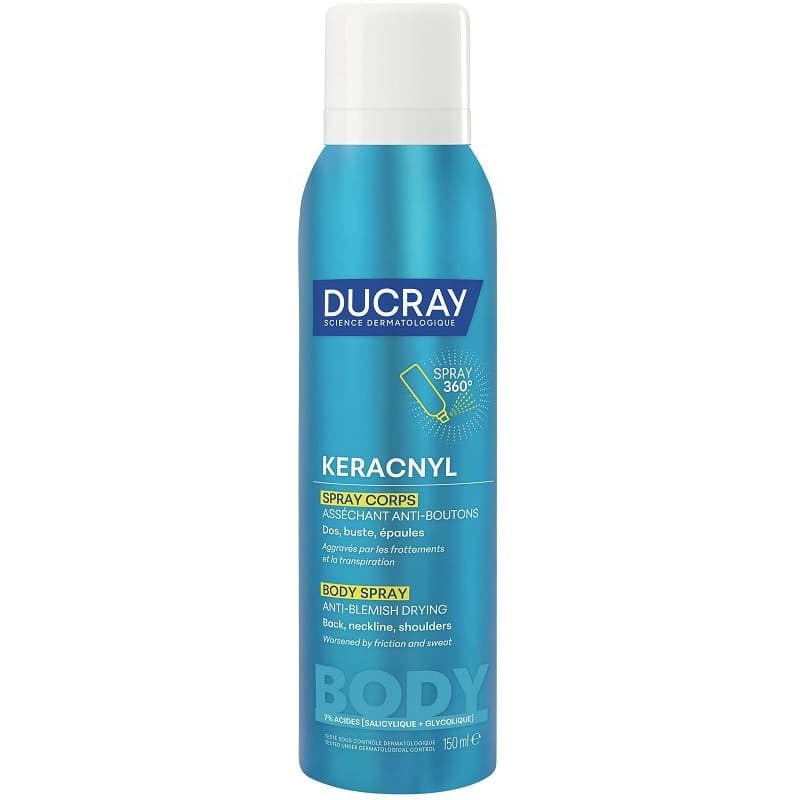 Ducray Keracnyl Spray Corpo Disseccante – Pelle Impura