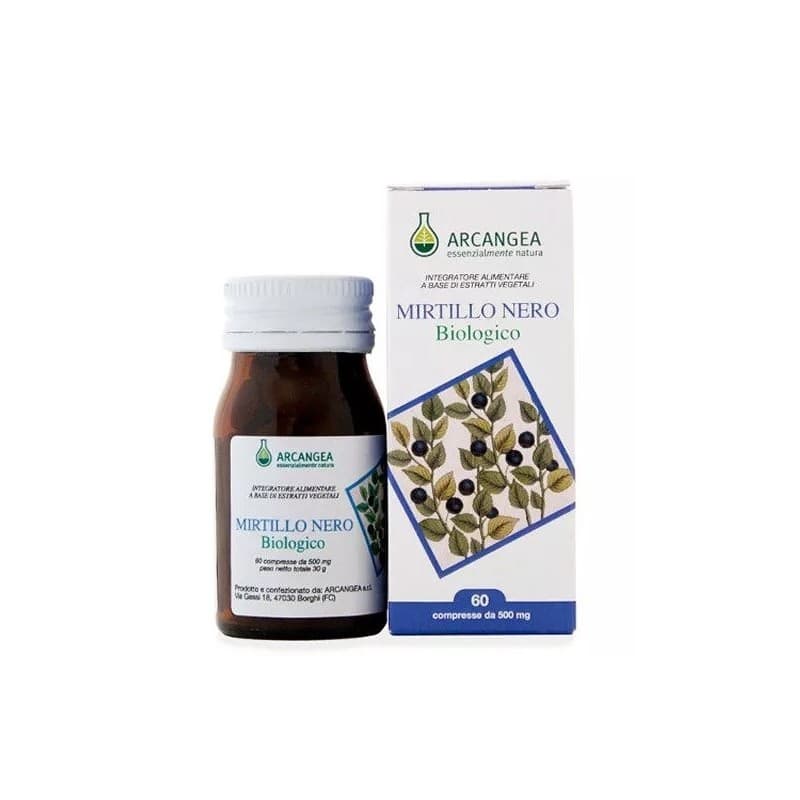 Mirtillo 500 mg Nero Biologico – 60 compresse | Arcangea