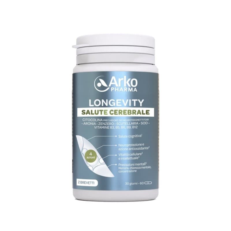 Longevity Salute Cerebrale – 60 Capsule per Cervello e Nervi
