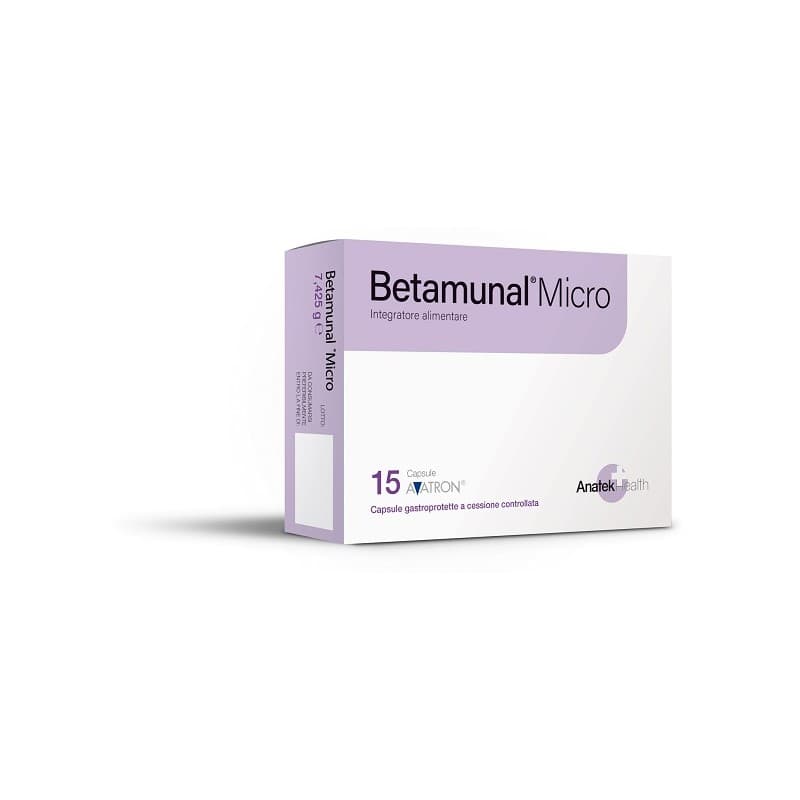 Betamunal Micro – 15 capsule Integratore con Beta-Glucani