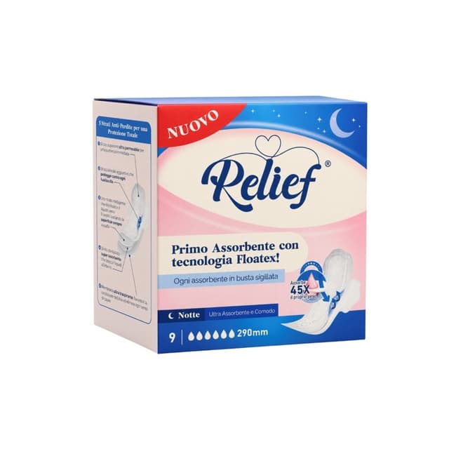 Relief Assorbenti Notte – 9 pezzi