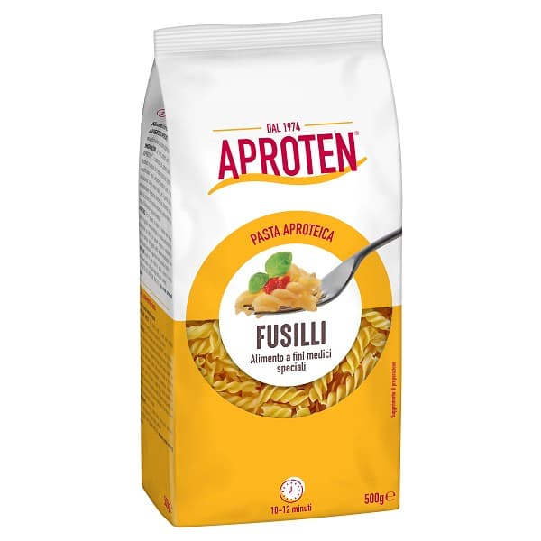 Aproten Fusilli 500 g – Pasta Ipoproteinica per Dieta Speciale