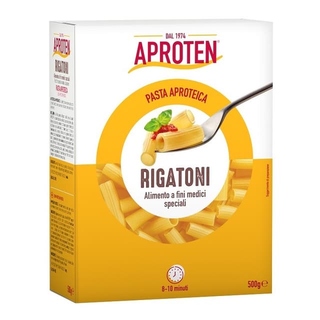 Aproten Rigatoni – pasta a basso contenuto proteico, 500 g