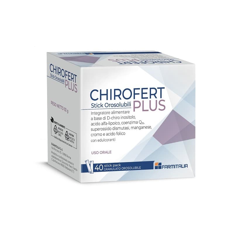 Chirofert Plus – 40 Stick per Uomo con Desiderio di Paternità
