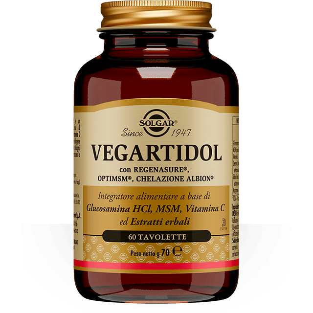Vegartidol Glucosamina + MSM – 60 compresse di Solgar