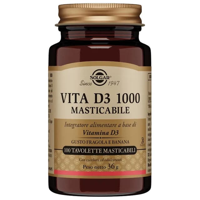 Vita D3 1000 Vitamina D3 – 100 compresse masticabili