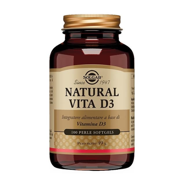 Natural Vita D3 Vitamina D3 – 100 perle | Solgar