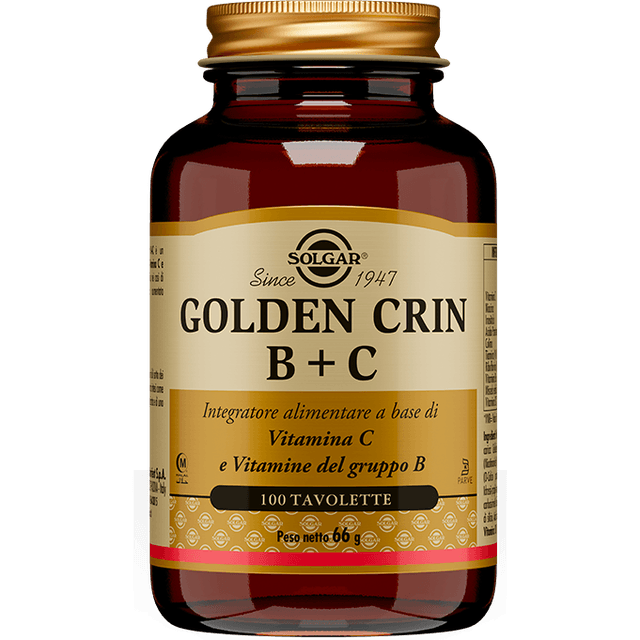 Solgar Golden Crin B+C Vitamina C + Complesso vitaminico B – 100 compresse