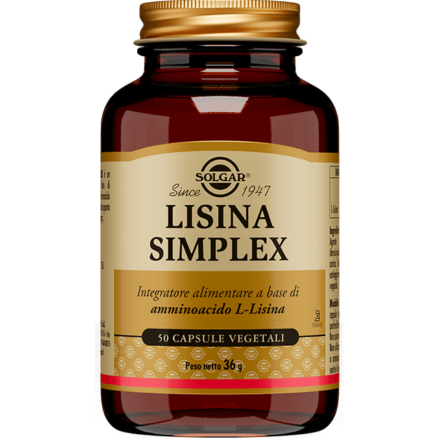 Solgar Lysine L-lisina – 50 capsule vegetali