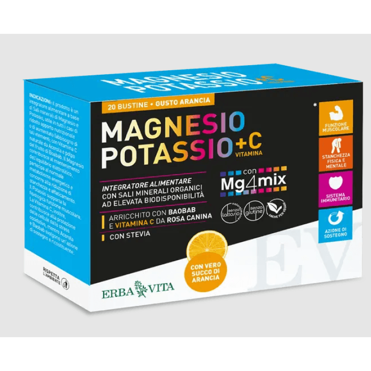 Magnesio e Potassio + Vit C Arancia – Polvere