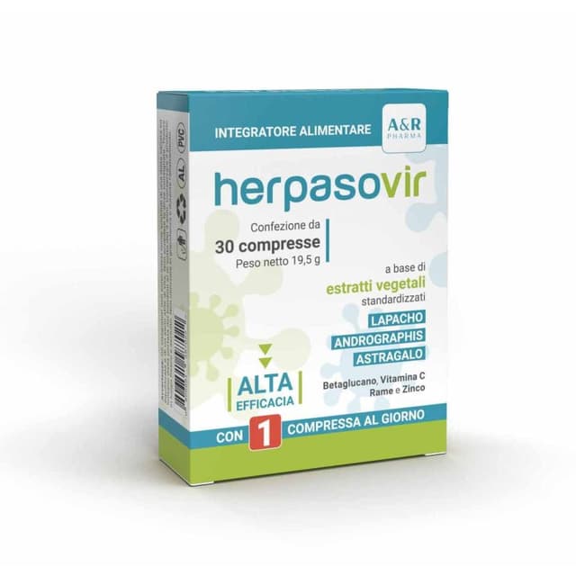 Herpasovir Zinco + Vitamina C – 30 compresse