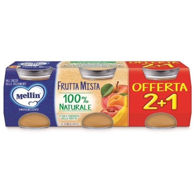 Mellin Omogeneizzato Frutta Mix Vitamina C – 3 vasetti