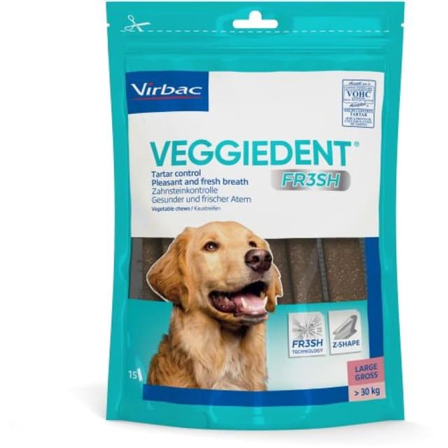 Veggiedent Fr3sh – 15 bastoncini per cani (L)