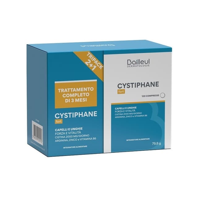 Cystiphane Tripack L-cistina + Zinco 15 mg – 2+1 confezioni