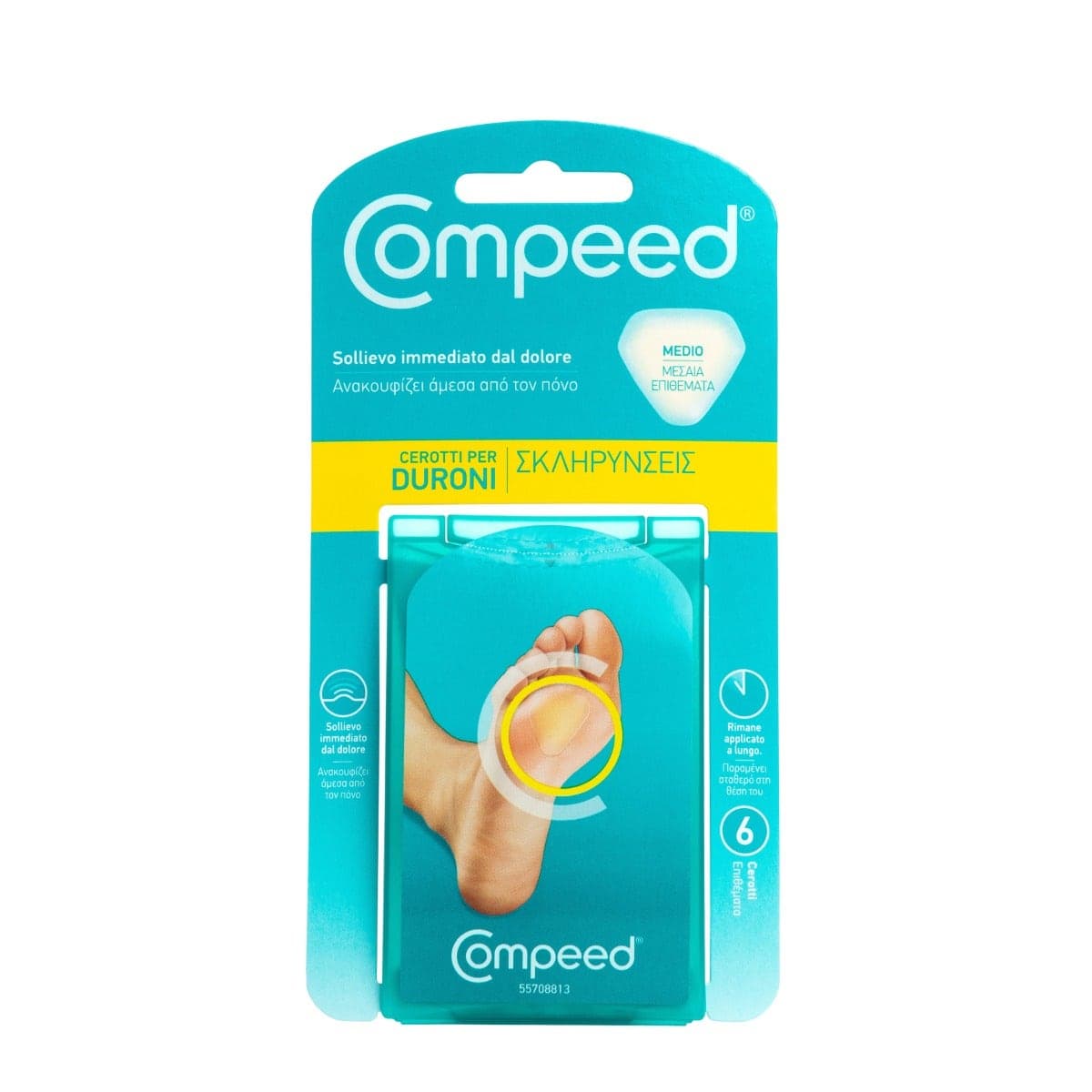 Compeed Cerotti per Calli Taglia Media – 6 Pezzi