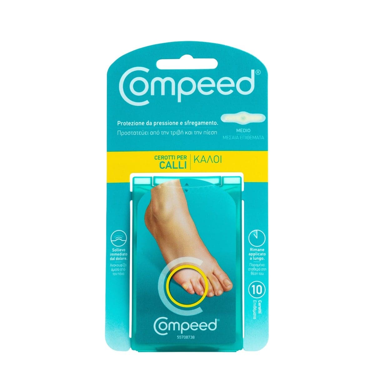 Compeed Cerotti per Calli Taglia Media – 10 Pezzi
