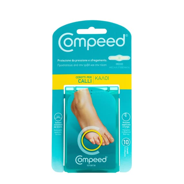 Compeed Cerotti per Calli Taglia Media – 10 Pezzi