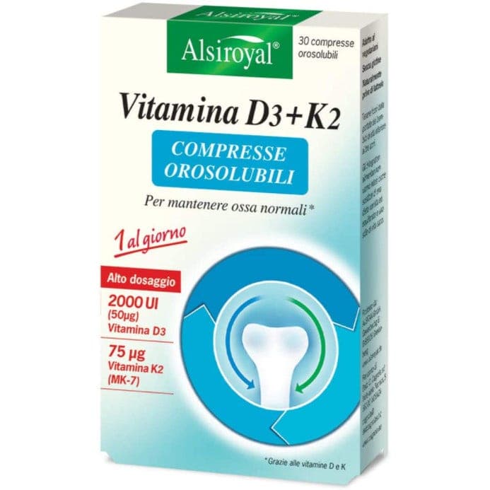 Vitamin D3+K2 – 30 compresse