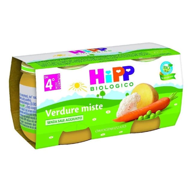 HiPP Pappa di Verdure Miste – 2×80 g