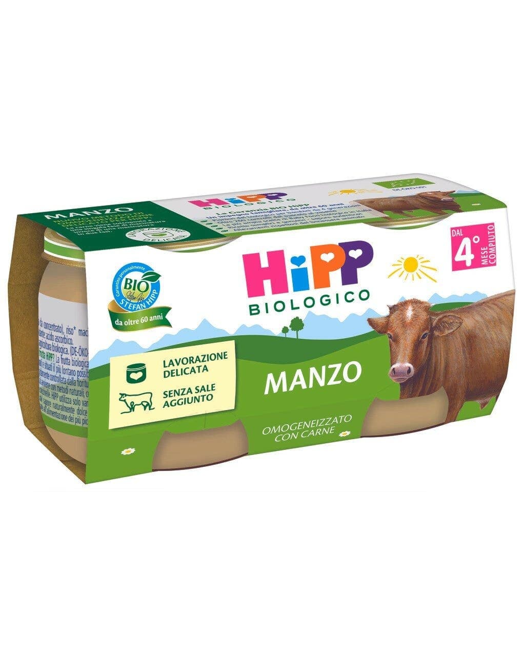 HIPP BIO OMOG MANZO 2X80G