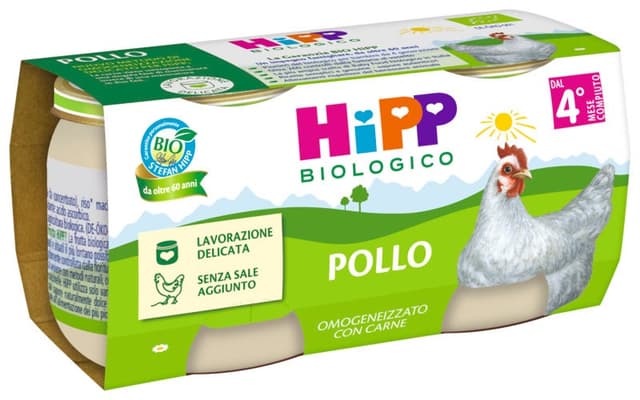 HiPP Bio Carne di Pollo Omogeneizzata – 2×80 g