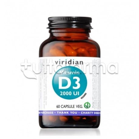 Viridian Vitamina D3 2000 UI – 60 capsule