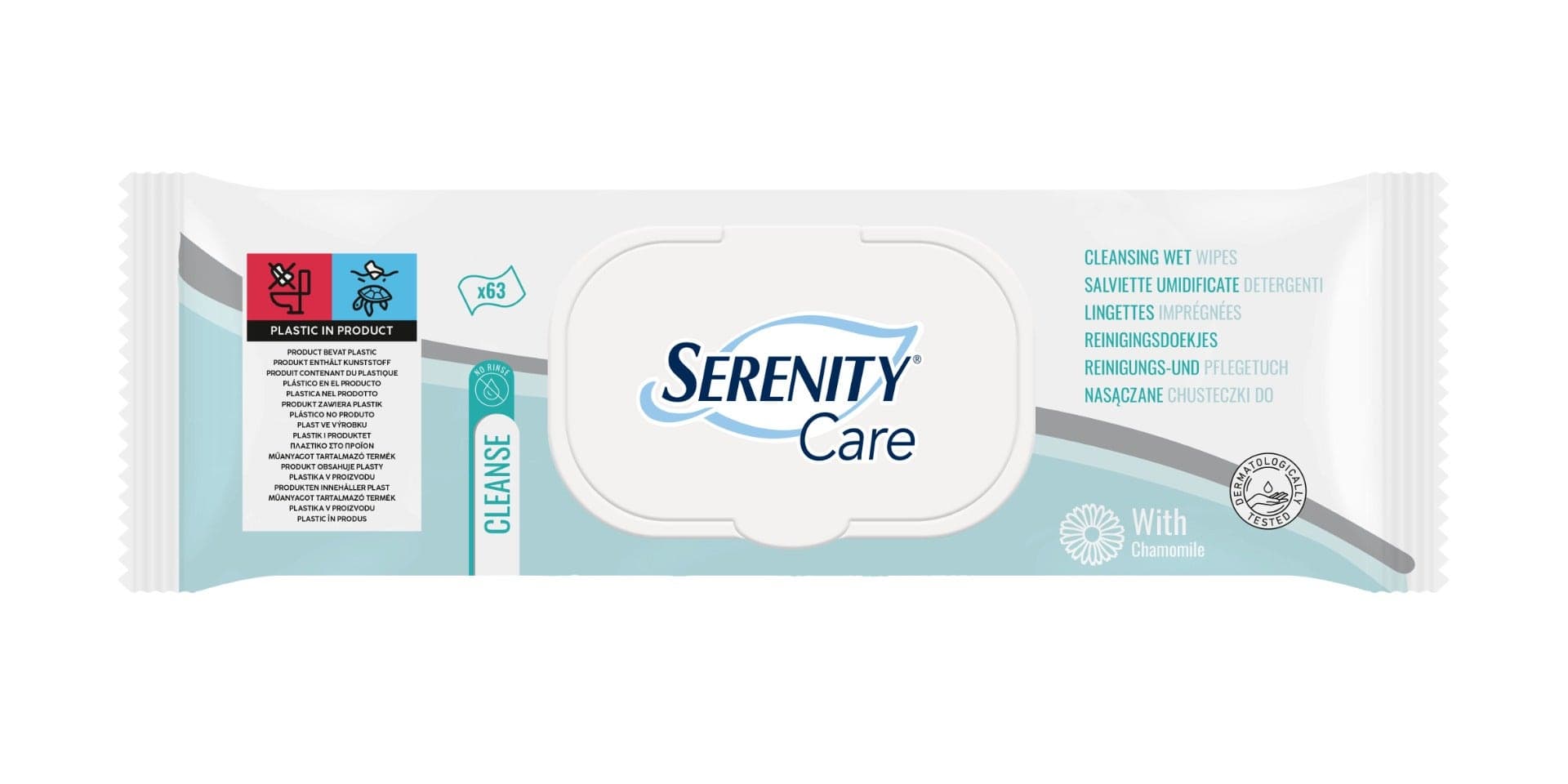 Serenity Salviettine Detergenti – 63 pezzi