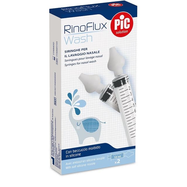 Rinoflux – Kit per la pulizia nasale con siringhe