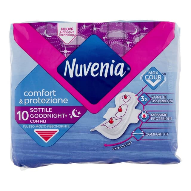 Nuvenia Notte Sott Ali – 10 pezzi