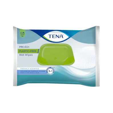 TENA Wet Wipes Plastic Free – 48 salviettine