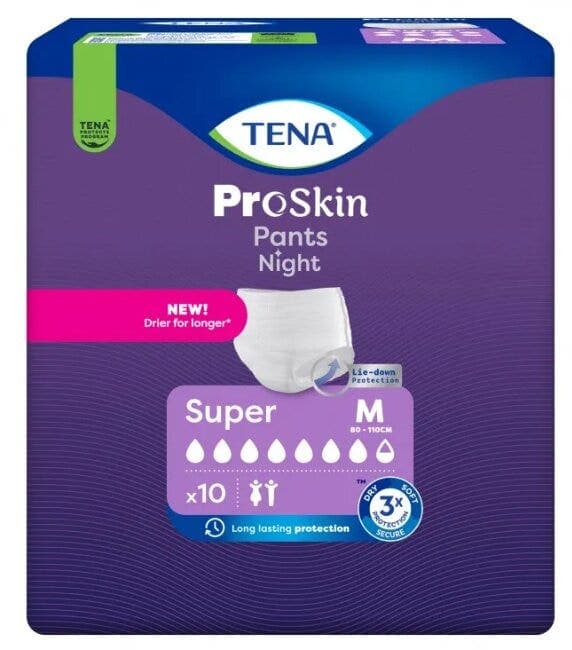 TENA Pants Night Super – Taglia M, 10 pezzi