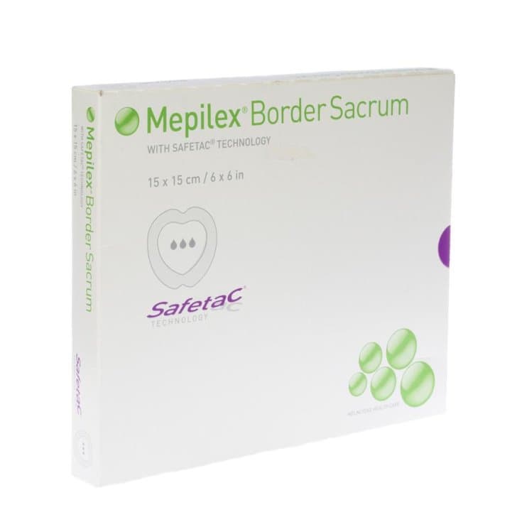 Mepilex Border Sacrum – 15×15 cm, 5 Stück