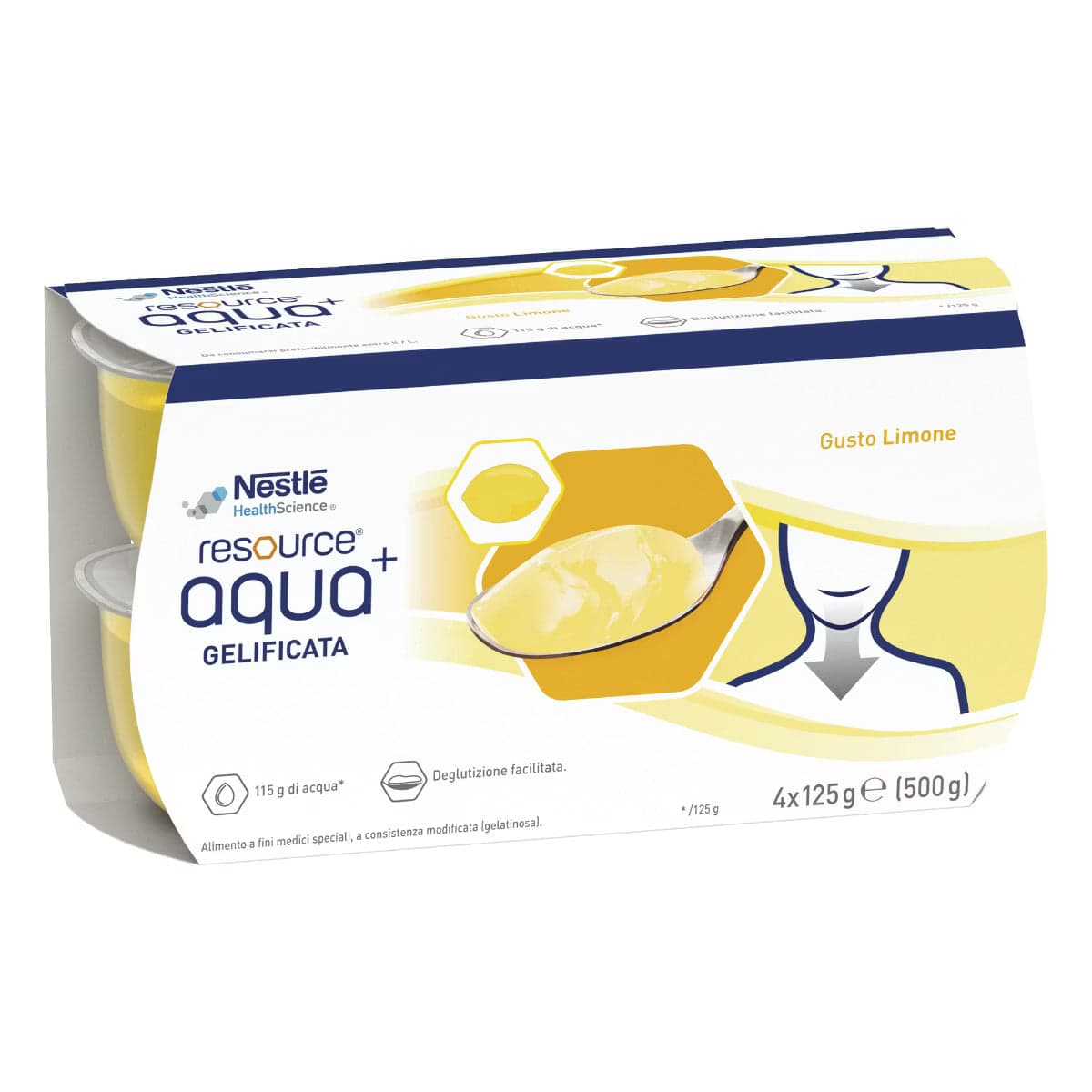 Resource Aqua+ Limone – 4 x 125 g