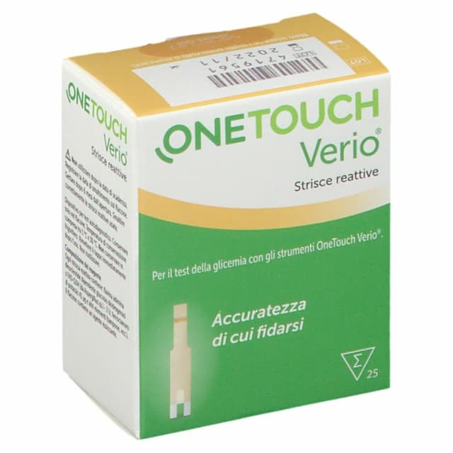 OneTouch Verio Strisce Reattive – 25 pezzi