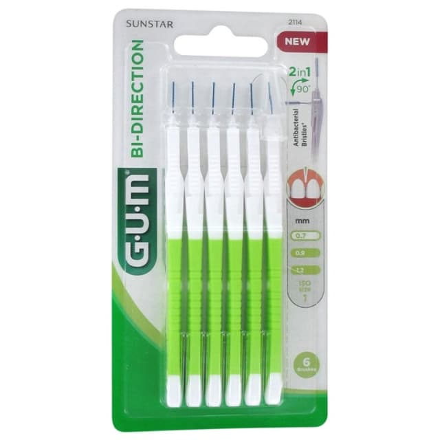 GUM Bi-Direct Spazzolini Interdentali ultrafini 2114