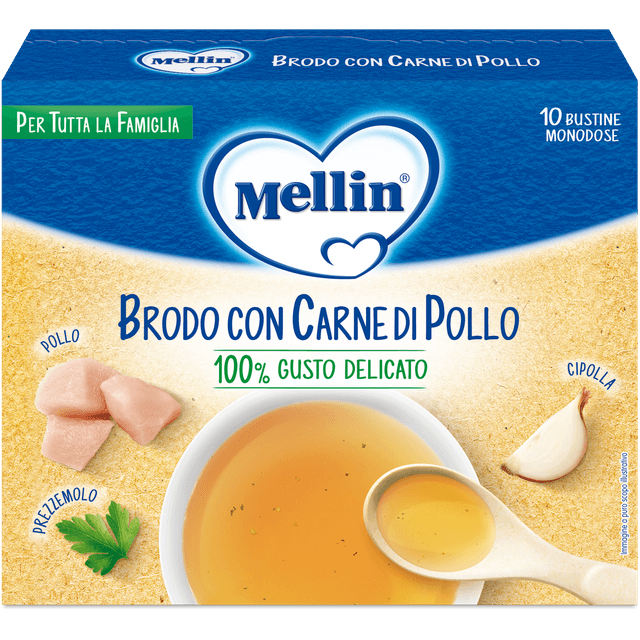 Mellin Brodo Pollo e Verdure – 10 porzioni