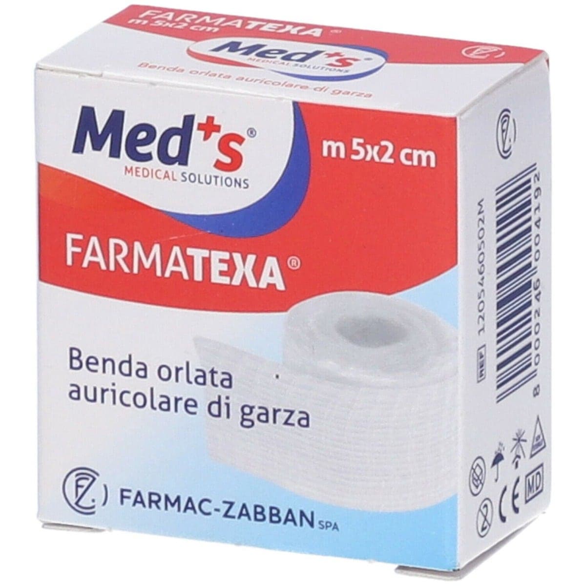 MEDS Benda ORL Auricolo 5 x 2 cm con Bordo