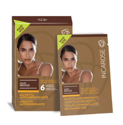 Incarose Maxi Bronze 6 Salviette Vegane