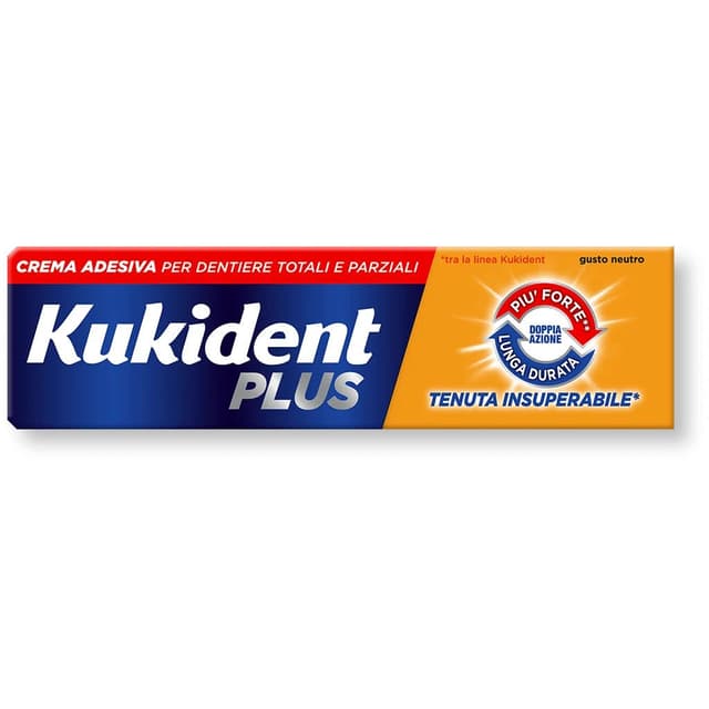 Kukident Plus Doppia Azione – 40 g crema adesiva