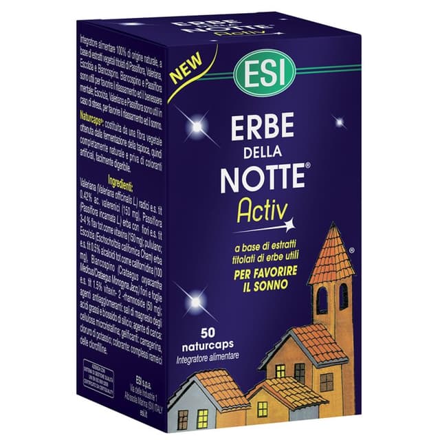 Erbe della Notte Activ Melatonina – 50 capsule