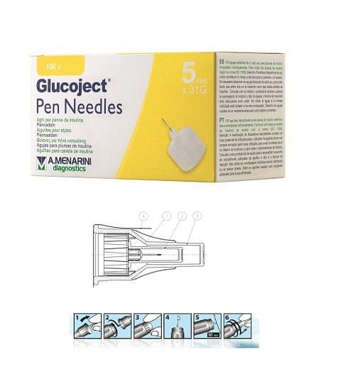 Glucoject Pen Aghi 5mm G31 – Confezione da 100