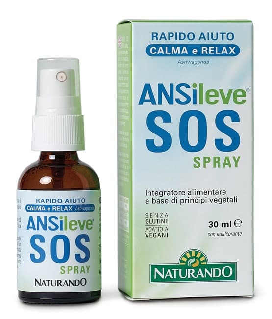 Ansileve SOS Spray Ashwagandha + Biancospino – 30 ml