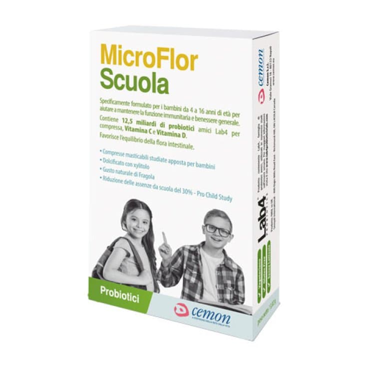 Microflor Scuola – 30 capsule con mastice