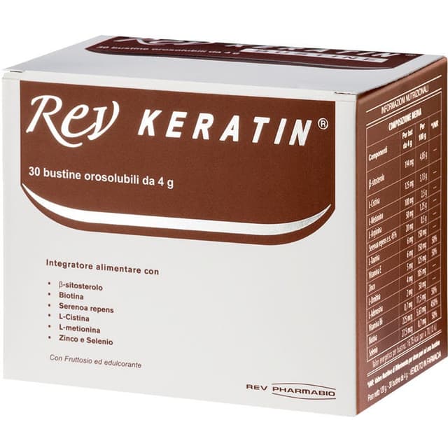 REV Keratin Multivitaminico + Selenio – 30 bustine