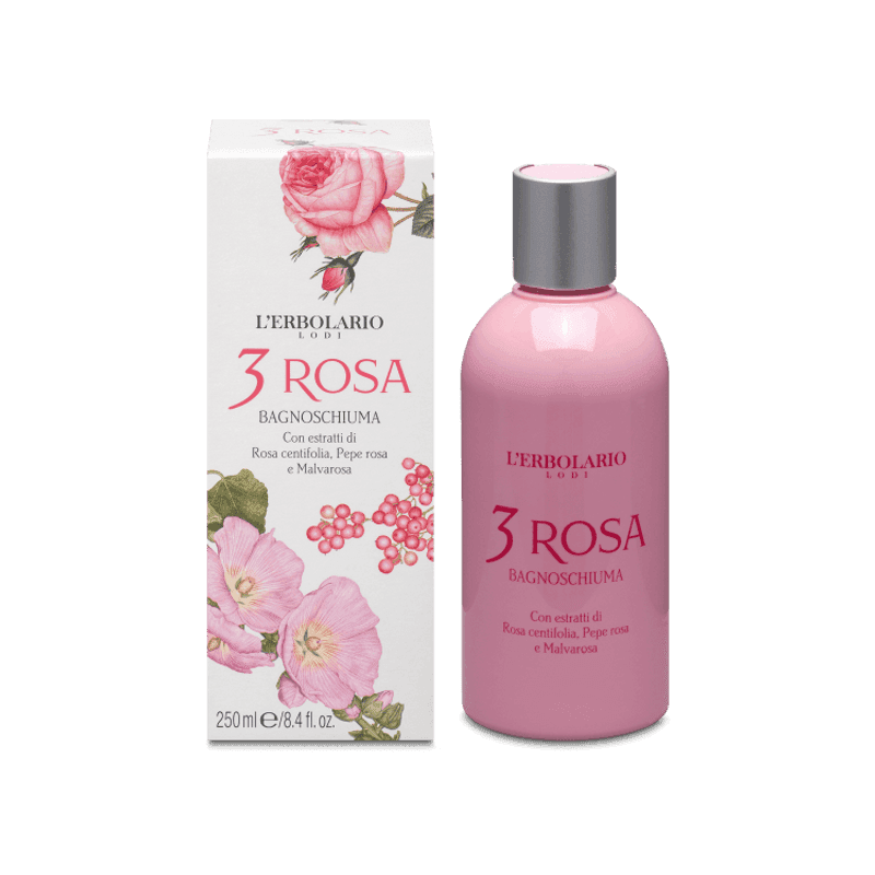 Erbolario Tre Rose Bagnoschiuma – 250 ml