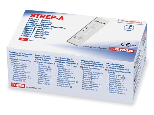 TEST STREPTO A PROFESS GIMA – 20 pezzi