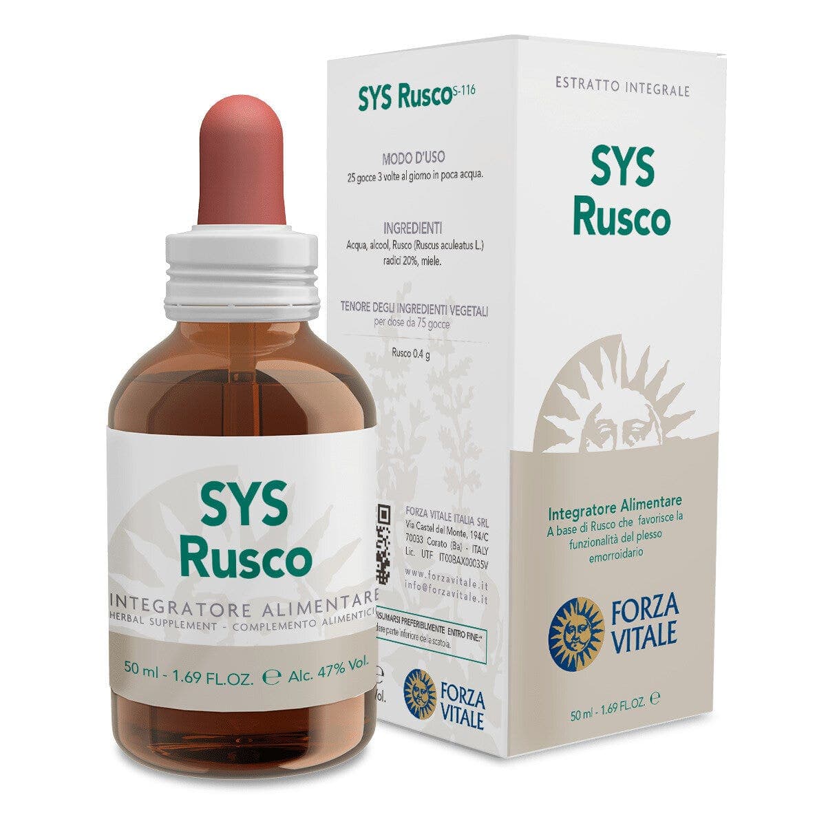 SYS Rusco – Soluzione alle erbe 50 ml